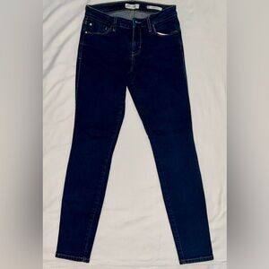 Guess Women’s Sexy Curve Skinny Jeans Dark Wash Stretch Denim Blue W28 L28